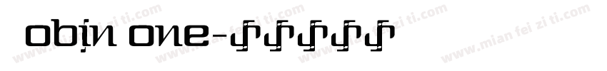 Gobin one字体转换